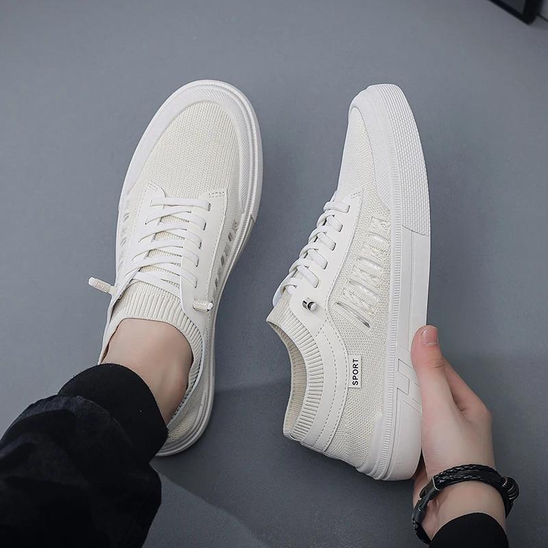 Fashion Mesh Men Casual Shoes Lightweight Platform Men Running Sneakers Comfortable Walking Shoes Breathable Mens Sport Shoes