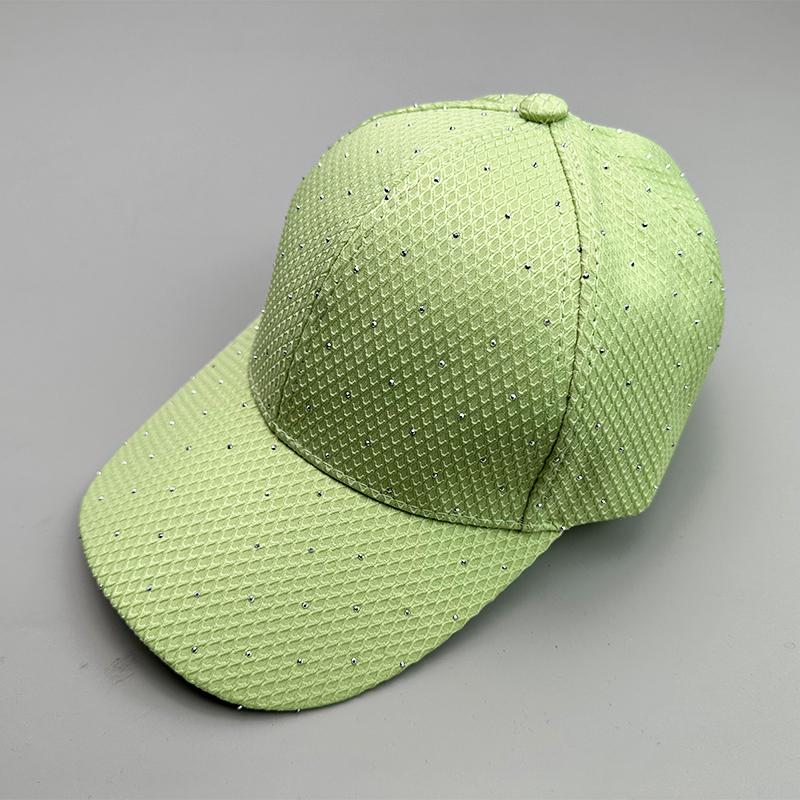 New Flash Rhinestone Simple Streetwear Women Baseball Hats Cotton Sunscreen Female Personality Fashion Hip Hop Snapback Caps
