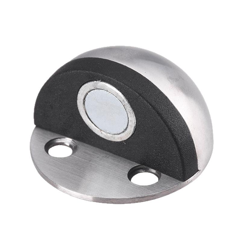 304 Stainless Steel Anti-Collision Turtle Top Door Stopper - Floor Mount for Glass Doors