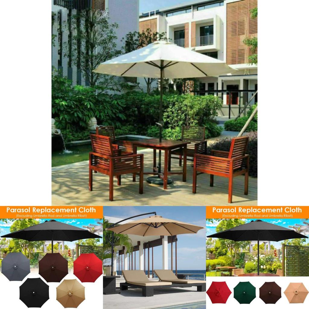 Guarda-Sol de Praia Versátil 210t Nylon Para Eventos ao Ar Livre Proteção Contra Chuva e Sol em Várias Cores