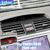 Real Carbon Fiber Car Accessories Center Vent Cover Soft Sticker For Toyota Camry 6th Gen XV40 2006 2007 2008 2009 2010 2011