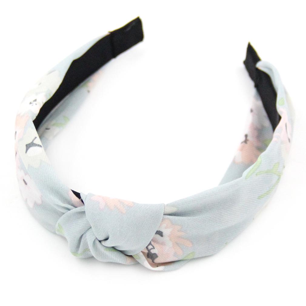 Women's Fashion Cross Knot Printed Headband Hair Accessory