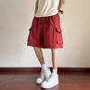 FENGXUN Men's Summer Loose Fit Drawstring Cargo Shorts