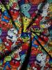 Vibrant Multi-Color Women's Tee - Playful Cartoon Cats Graphic, Cheerful Cat Print Design for Casual Daily Wear