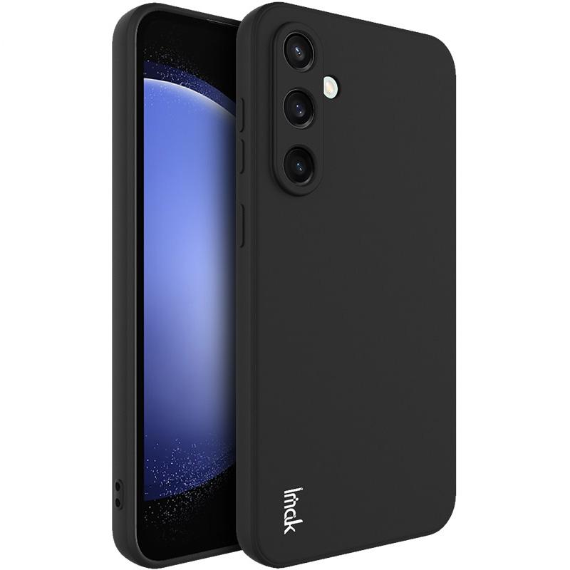 

IMAK UC-4 Series for Samsung Galaxy S24 FE Case TPU Phone Cover with Straight Edge Black