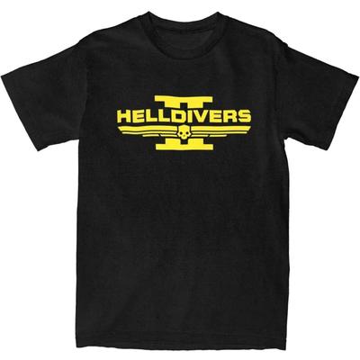 Camisetas de Videogame Helldivers 2 Vintage para Homens Mulheres Camisetas Roupas Originais