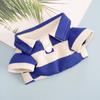 French Bull Casual Dog Stripe Sweatshirt Cotton Fabric Undershirt Cat T-shirt Two-Footed Vest Pet Clothing Sphinx Cat