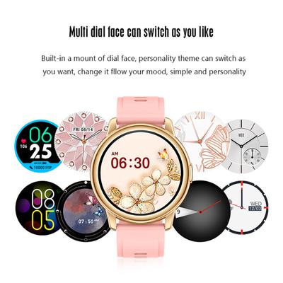 Lf28m Smart  Watch Women 1.28 Inch Full Touch Diy Watch Face Ip68 Waterproof Heart Rate Monitor