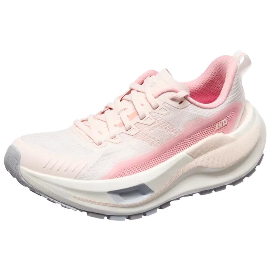 New Anta Kunlun Cushioning, Abrasion Resistant, And Resilient Properties Low Top Trail Running Shoes Women's White Pink 122525590-2