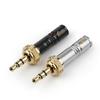 Lockable 3.5mm Gold Plated Stereo Plug Universal Auditory Connector for HiFi Equipment Easy Installation