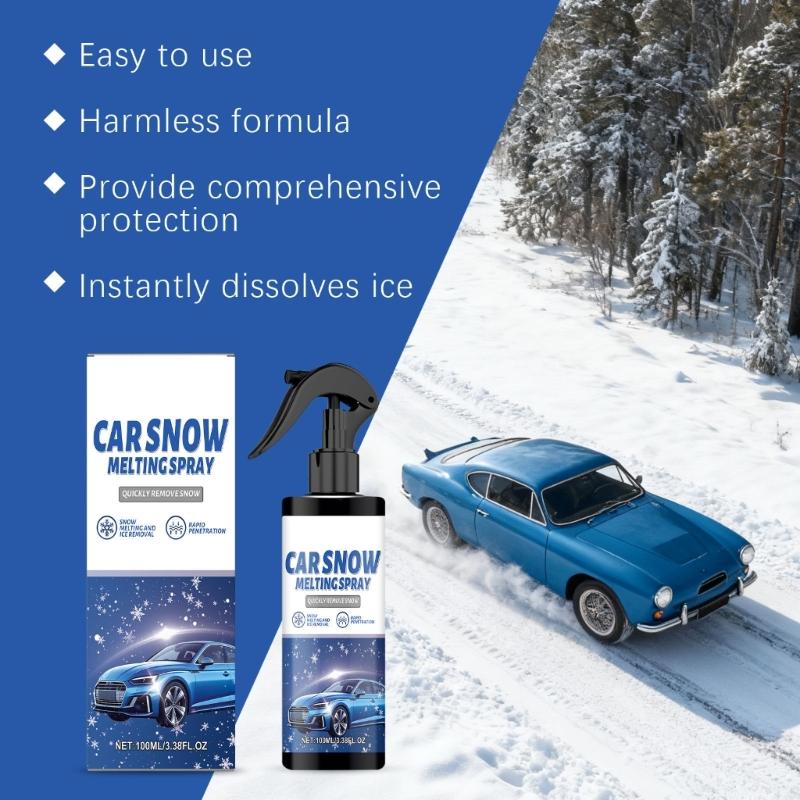 Efficient 100ml Glass Defroster Deicer Sprayer Rapidly Clears Ice From Auto Window And Refrigerator Surfaces