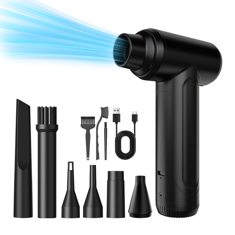 Handheld Turbo Jet Fan 80000RPM Powerful Compressed Air Duster for Car Dryer Portable Electric Dedusting Wireless Air Blower
