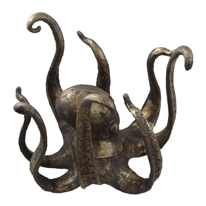 

Octopus Sculpture for Home Decoration, Resin Ornament, Living Room, Garden, Landscape, Ocean, Fun Cast, Cup Holder, New
