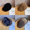 Simple Solid Color Suede Casual Beret For Fall Winter Sun Protection Women