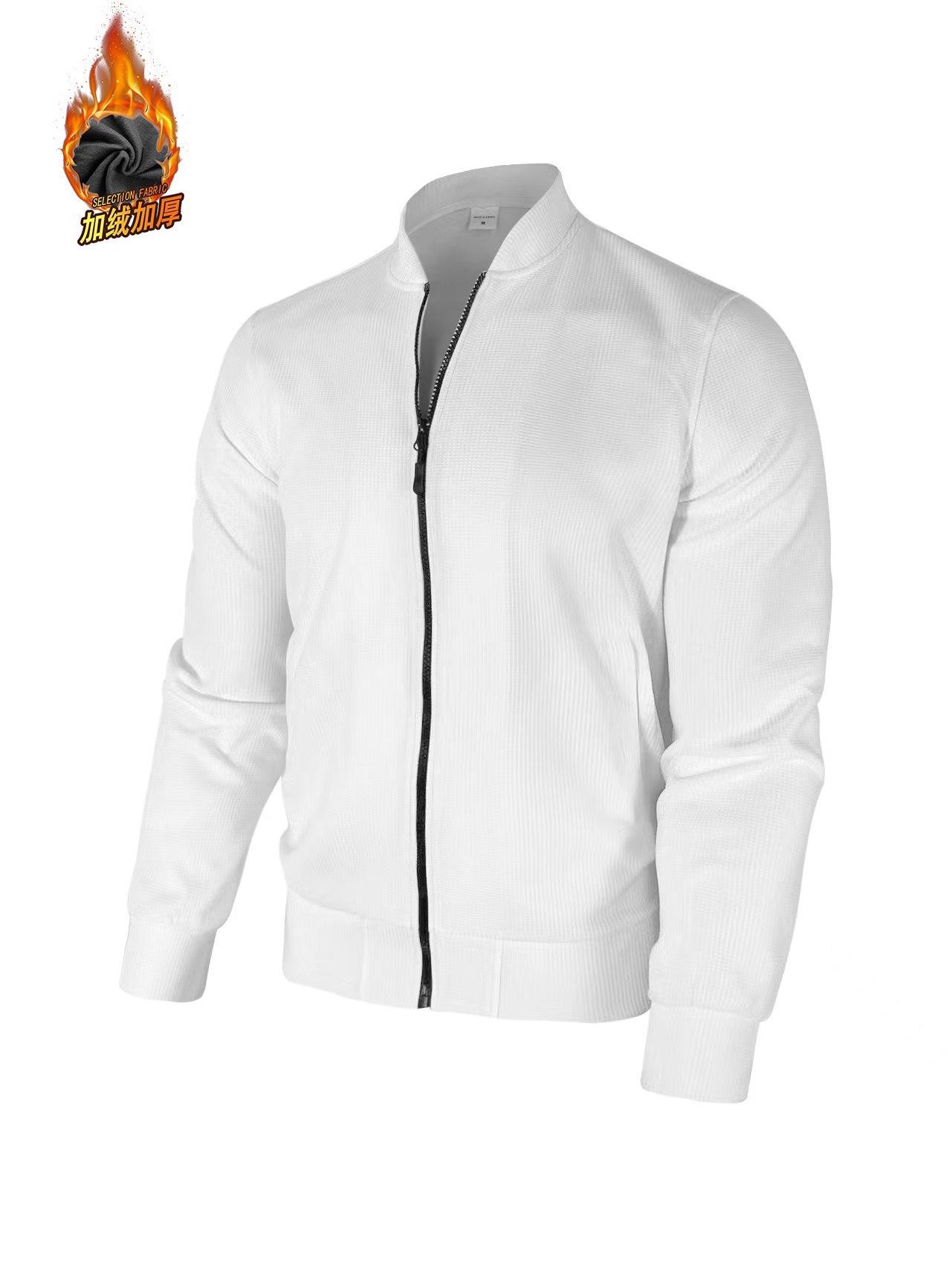 

2023 Men s Trendy Fleece-Lined Autumn/Winter European & American Casual Jacket XXL