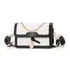 NICOLE & DORIS Damen Mini-Schultertasche, Crossbody-Tasche, Kleine Mini-Tasche mit Fächern, Horizontales Design, Leicht, Wasserdicht, Wasserdichtes PU