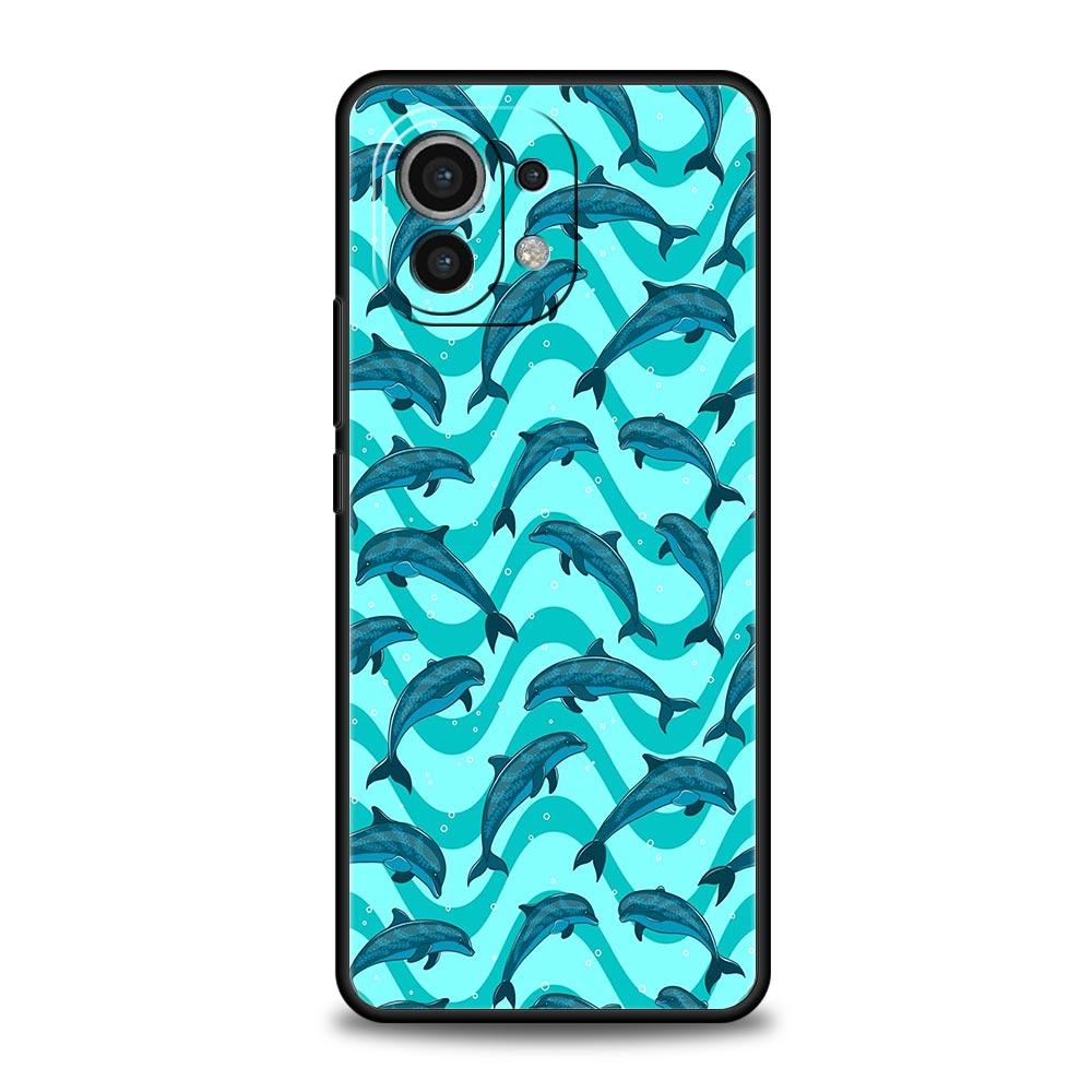 Ocean Dolphin Phone Case For Xiaomi 17 14 15 13 14T 13T 12T 11T Pro 12 11 Lite Poco X7 X5 X3 NFC F7 F6 Soft Cover