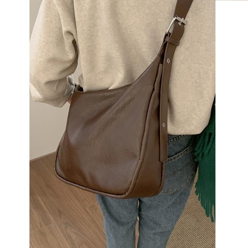 Bolsos de mujer de estilo perezoso, modernos, de gran capacidad, estilo retro, bolsos de un solo hombro.