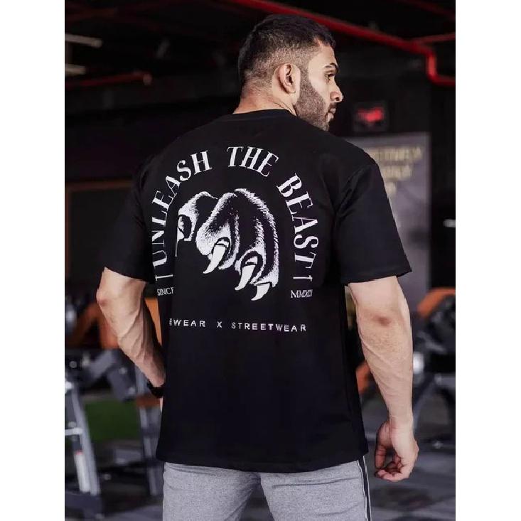 Men's Cotton T-shirt Versatile Round Neck Breathable Short Sleeved Base Fitness Tops for Men