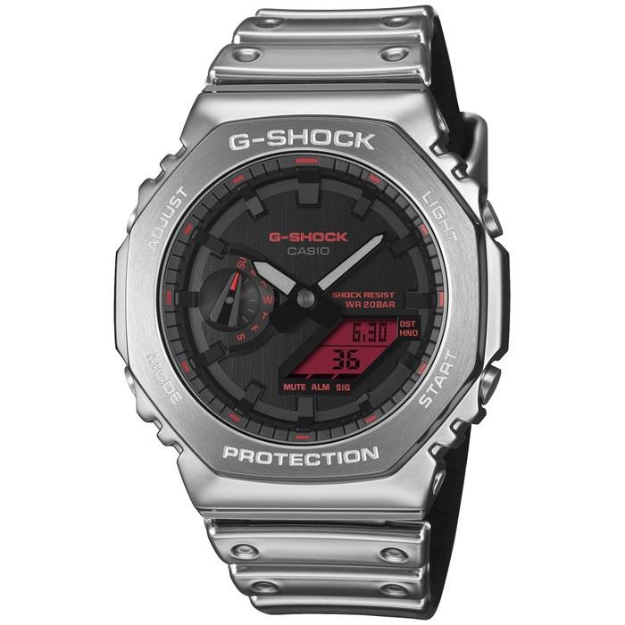 [Casio] Мужские часы G-Shock GM-2100YRA-8AJF, Серебристый/Черный/Красный