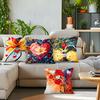 Flower Tree Love Theme Pillowcase Bedroom Sofa Cushion Cover 100% Polyester Living Room Cushion Pillowcase Home Decor