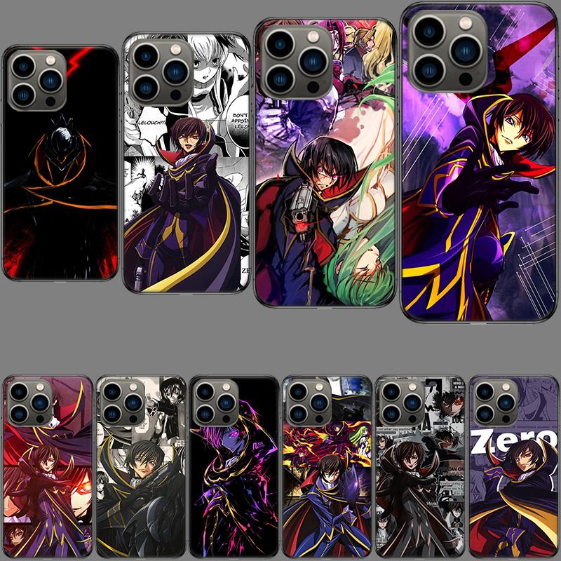 Code G-Geass Zero Anime Handyhülle Für Iphone 16E 15 Pro 14 Plus 17E 16 17 Pro Max Air 11 12 13 Mini Stoßfeste Hülle Niedliche Abdeckung