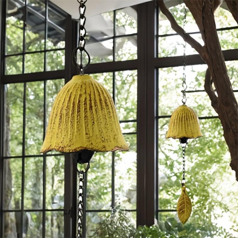 Cast Iron Wind Chime Metal Hanging Wind Bell Balcony Outdoor Garden Decorations