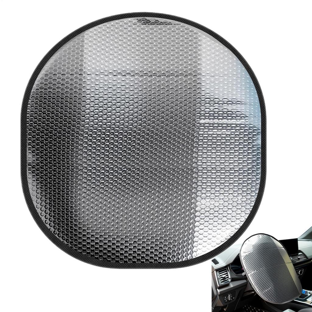 Heat Insulation Steering Wheel Cover, Heat Prevention, Folding, Heat Insulation, Car Cover, Waterproof, Driving, Parking, Car, SUV, Summer, Outdoor
