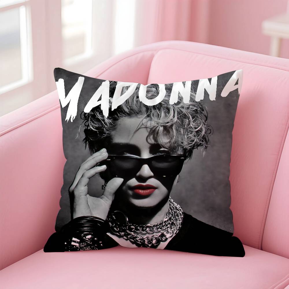 

Singer M-MadonnaS C-CicconeS Pillow Case Pattern Printed Pillowcase For Living Room Sofa Cushion Cover & Bedroom Decor 12x12Inch