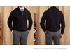Men's Trendy Casual Slim Fit Cable Knit Half-Zip Sweater with Stand Collar for Autumn and Winter