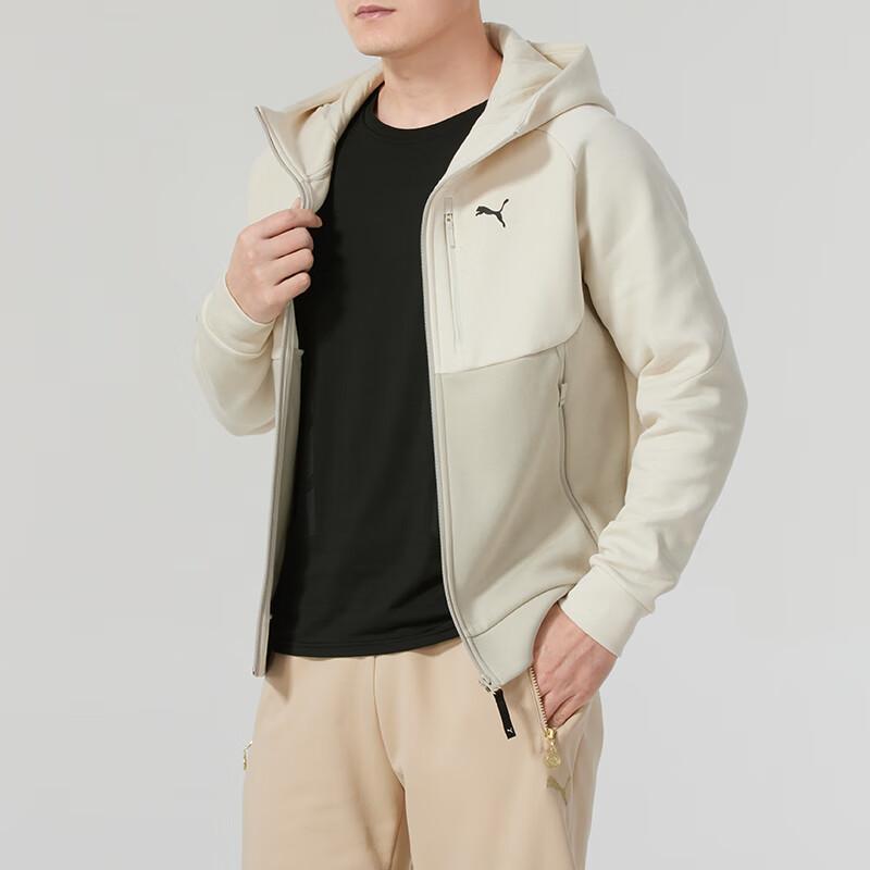 Puma Fashionable Comfortable Warm Loose Jacket Men Jackets Beige 631833-87
