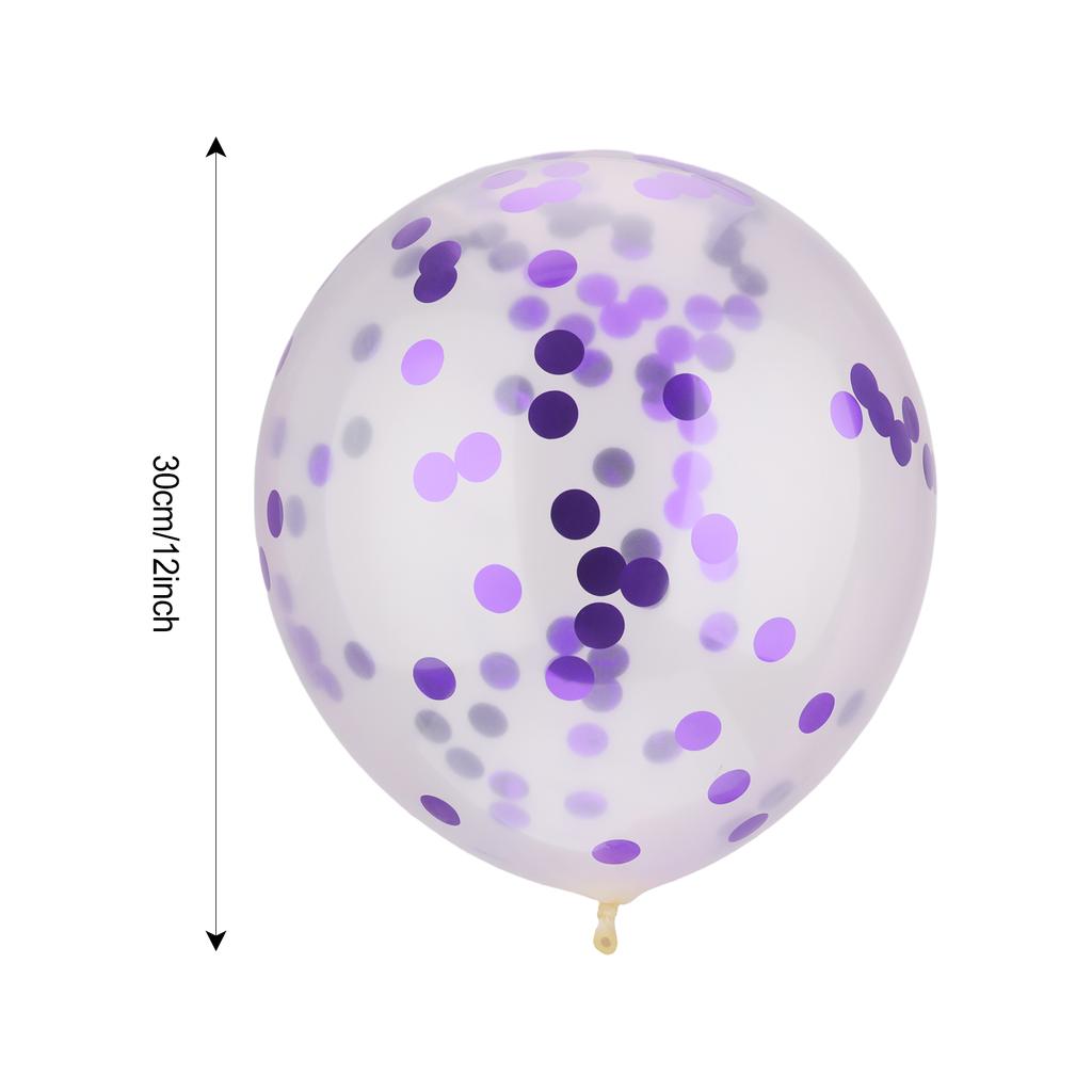 1pcs Set 12 Inch Pink Latex For Birthday Party Clear Balloons Confetti Transparent Balloons Confetti Balloons