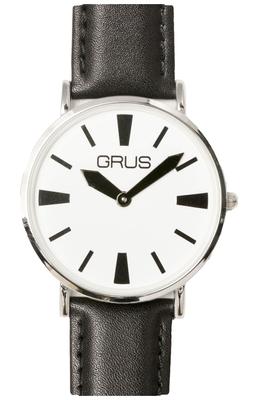 GRUS GRS006-04 Schwarze Herren-Armbanduhr mit guter Ablesbarkeit