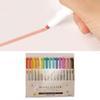 Double Headed Fluorescent Highlighter Pen 10/15Color Double Tip Marker Pen for Scrapbooking Journal Planner Card Making