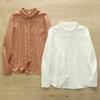 Grote Maten Dameskleding Meisje Lente Zomer Fris Ontwerp Roze Oranje Blauw Geruite Blouses Dames Plaid Shirts