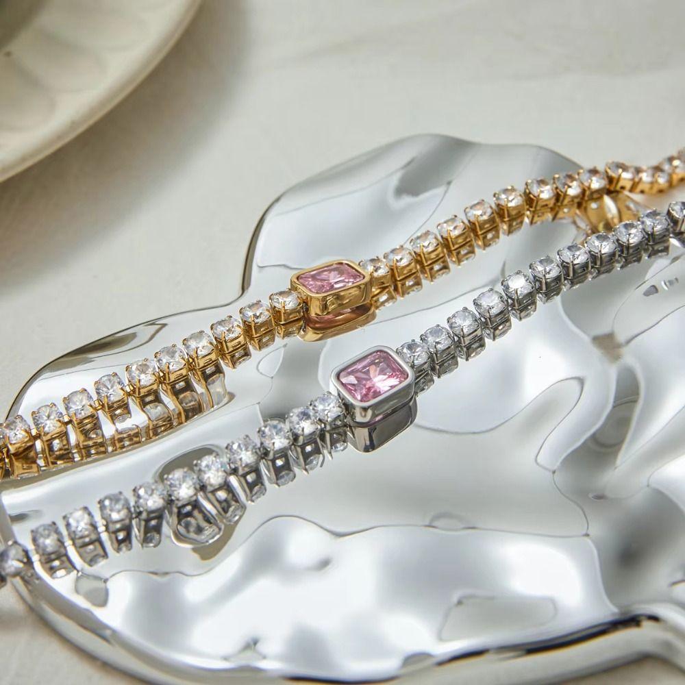 Fashion Cuban Bracelet European and American Hand Chain Chic Charm Bangle  Hand Accessory
