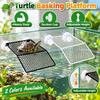 Wall-Mounted Turtle Basking Platform Adjustable Height Reptile Resting Platform  Aquarium