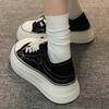Platform Canvas Shoes Women's New Spring and Autumn Season White Shoes Board Shoes Design Sense Niche, Light and Breathable