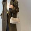 Fashionable Plush Shoulder Bag Functional Interior Suitable for Everyday Use