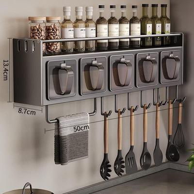 Étagère de cuisine murale en acier inoxydable
