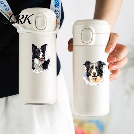 Personalized Laptop Accessories 50PCS Border Collie Stickers, Cute Dog Theme Decorative Waterproof Vinyl Decals for Journals And DIY Crafts