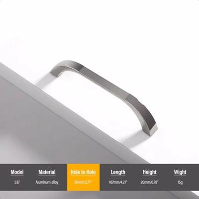 Silber gebürstetem Nickel Stahl Dresser Schublade zieht Griffe Küche Schrank