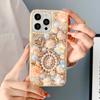 Glitter Bling Floral Phone Case For VIVO V50 Lite Pro V50E V29E V40E V30E V27E 4G 5G 3D Rose Pearl Rhinestone Cover Girls Gift