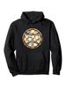 Tennessee Orange Team Baseball Cap - Black Hoodie with Orange & White Checkered Design
