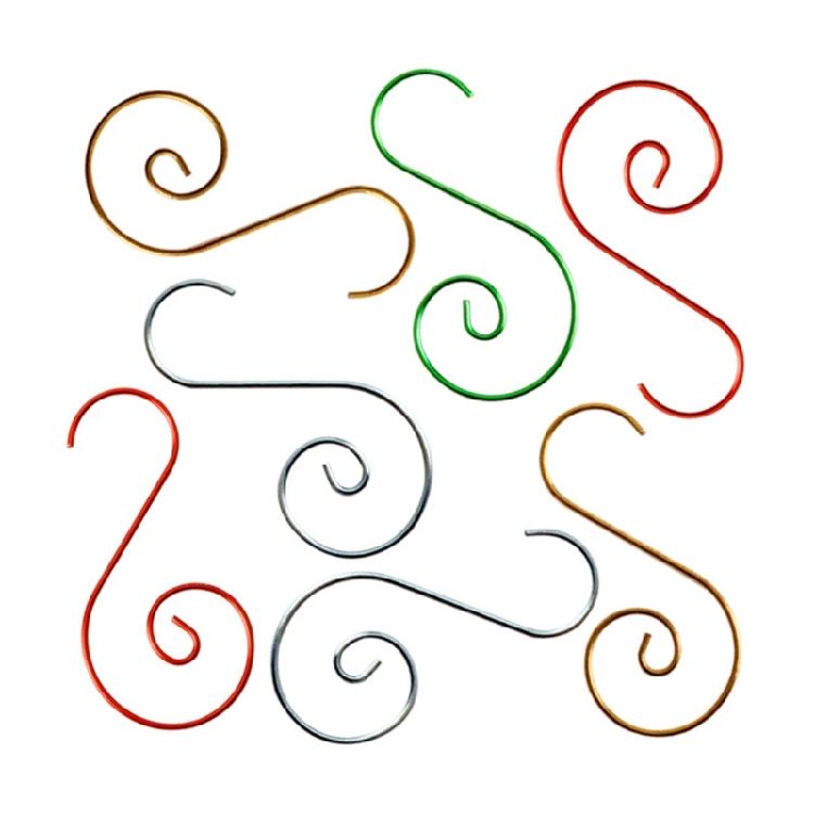 Christmas Tree S Shaped Hooks 20pcs Metal Holiday Birthday Party Decoration