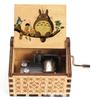 Hayao Miyazaki-Inspired Hand-Cranked Wooden Music Box - Creative Childlike Birthday Gift