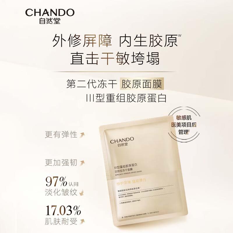 

CHANDO Type III Recombinant Collagen Repair Lyophilized Mask