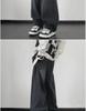 Men's Retro Washed Distressed Wide-Leg Jeans - American Trend
