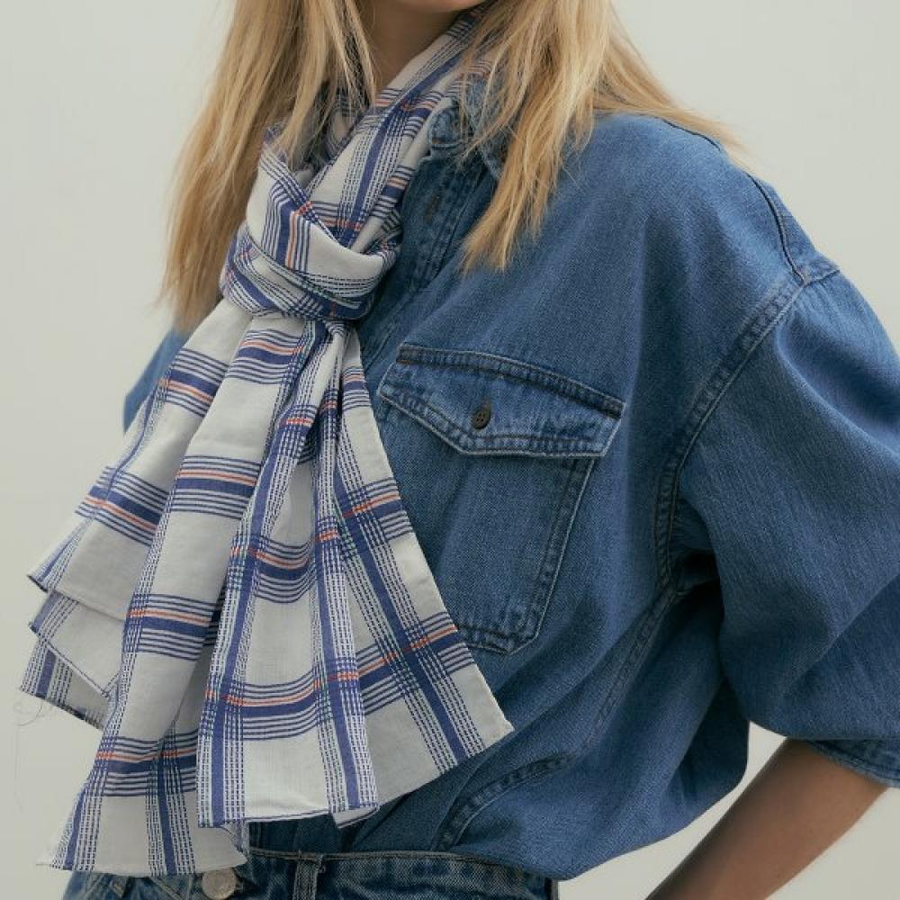 

Bb De Soli De Summer Cotton Scarf White white