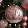 Pink Xmas Tree Hanging Ornaments Pinecone Merry Christmas Decor  Party Favors